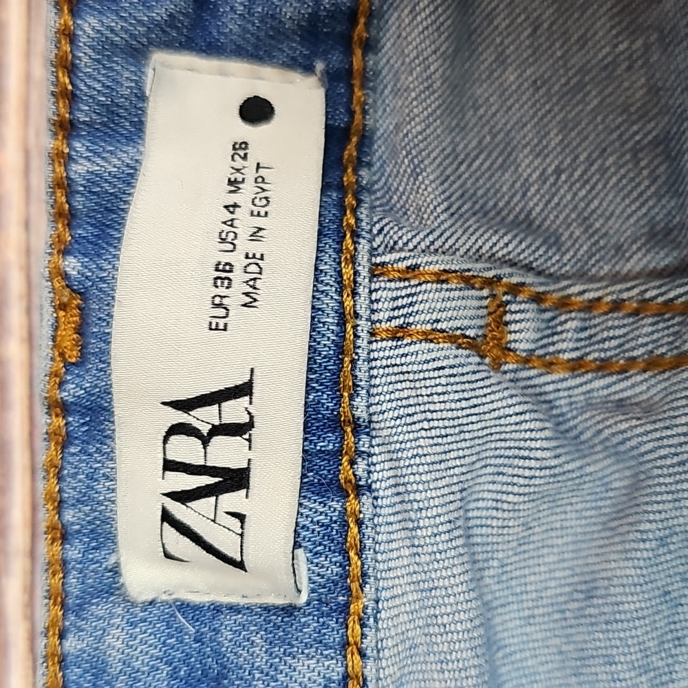 NEW ZARA PREMIUM DENIM COLLECTION DISTRESSED MID-RISE SKINNY ANKLE JEANS - Picture 10 of 10